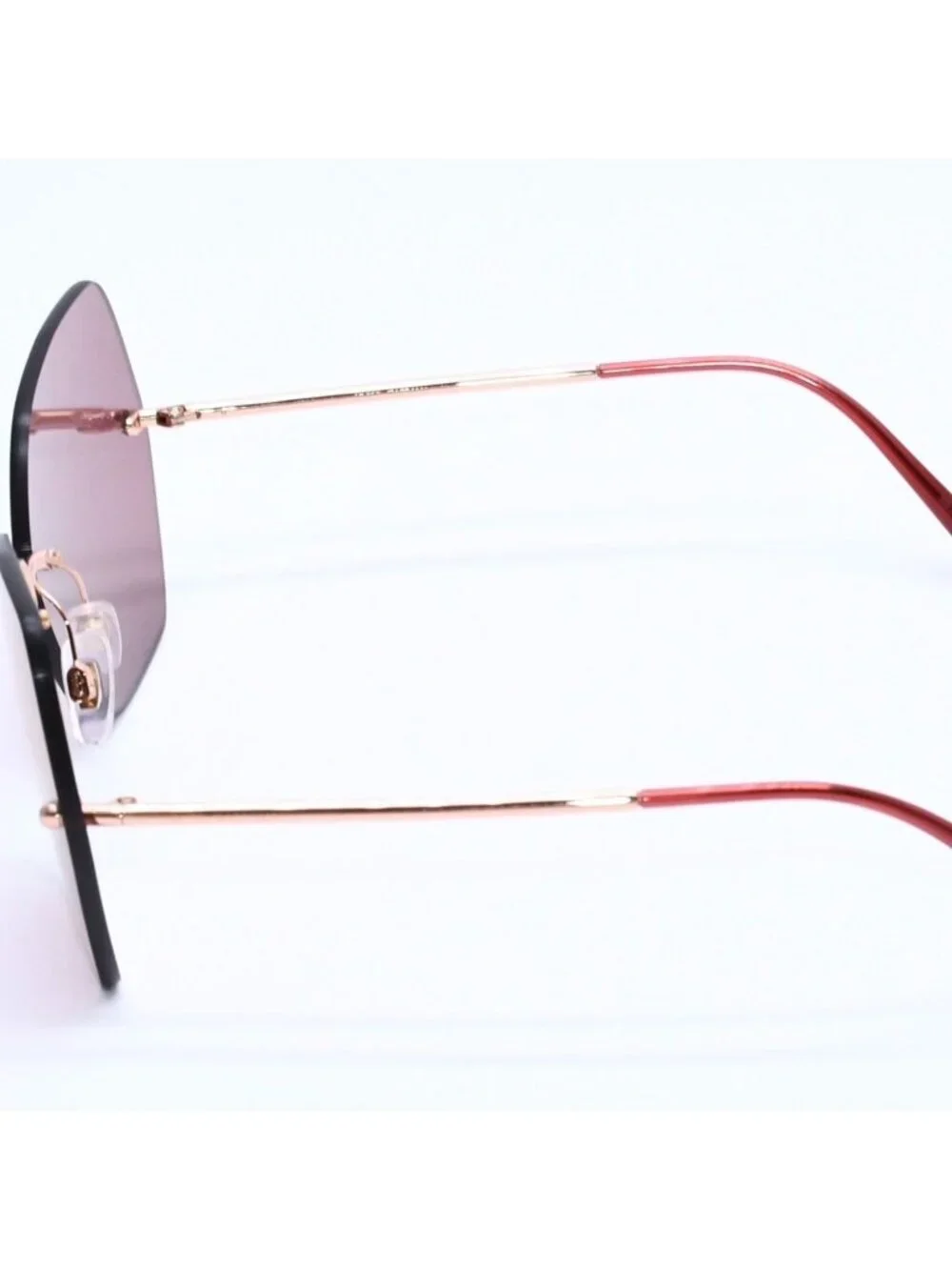 Dolce & Gabbana Sunglasses Pink Lens Gold Temple Eyewear